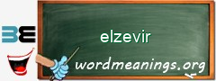 WordMeaning blackboard for elzevir